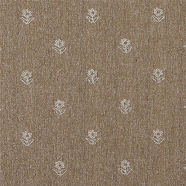 Designer Fabrics 54 in. Wide Light Brown And Beige- Flowers Country Style Upholstery Fabric C657 - main